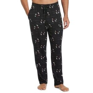 PGA TOUR Pajama Pants Mens Large Black Drawstring Soft Touch Comfort Golf Cart